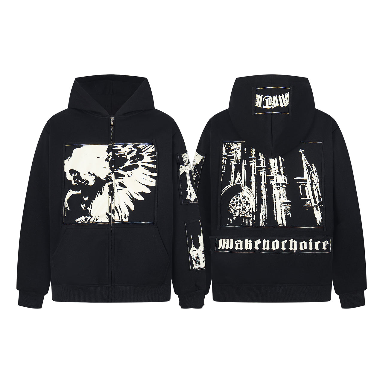Omirad Graphic Zip Hoodie