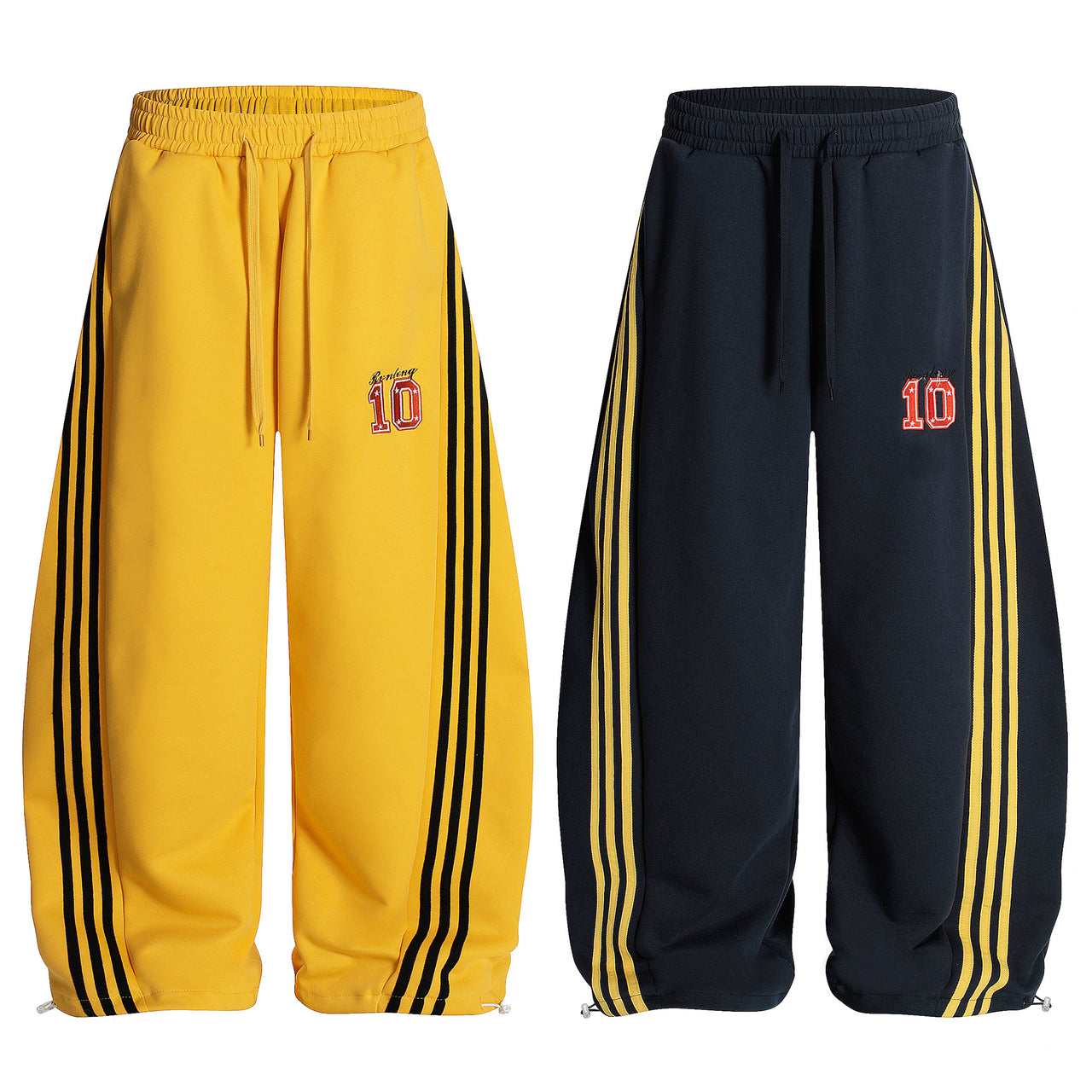 Vintage Three-Stripes Curved Blade Casual Pants