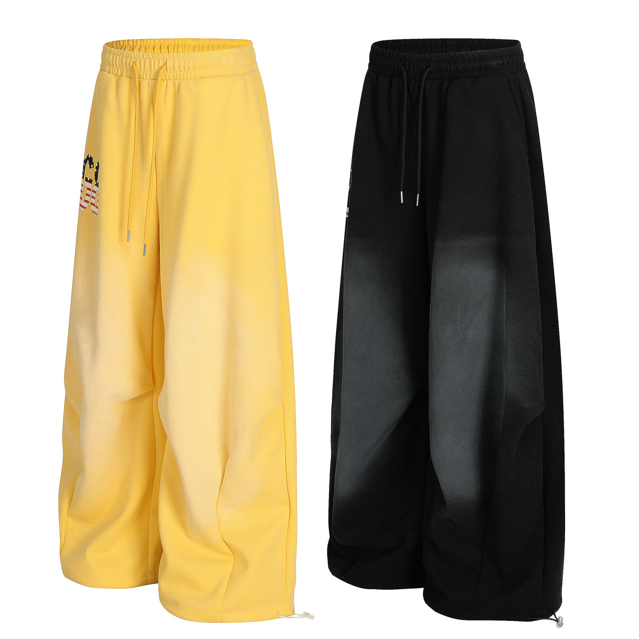 Omirad Gradient Logo Wide-Leg Sweatpants
