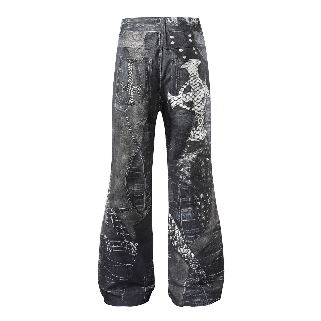 High Street Graphic Printed Jeans