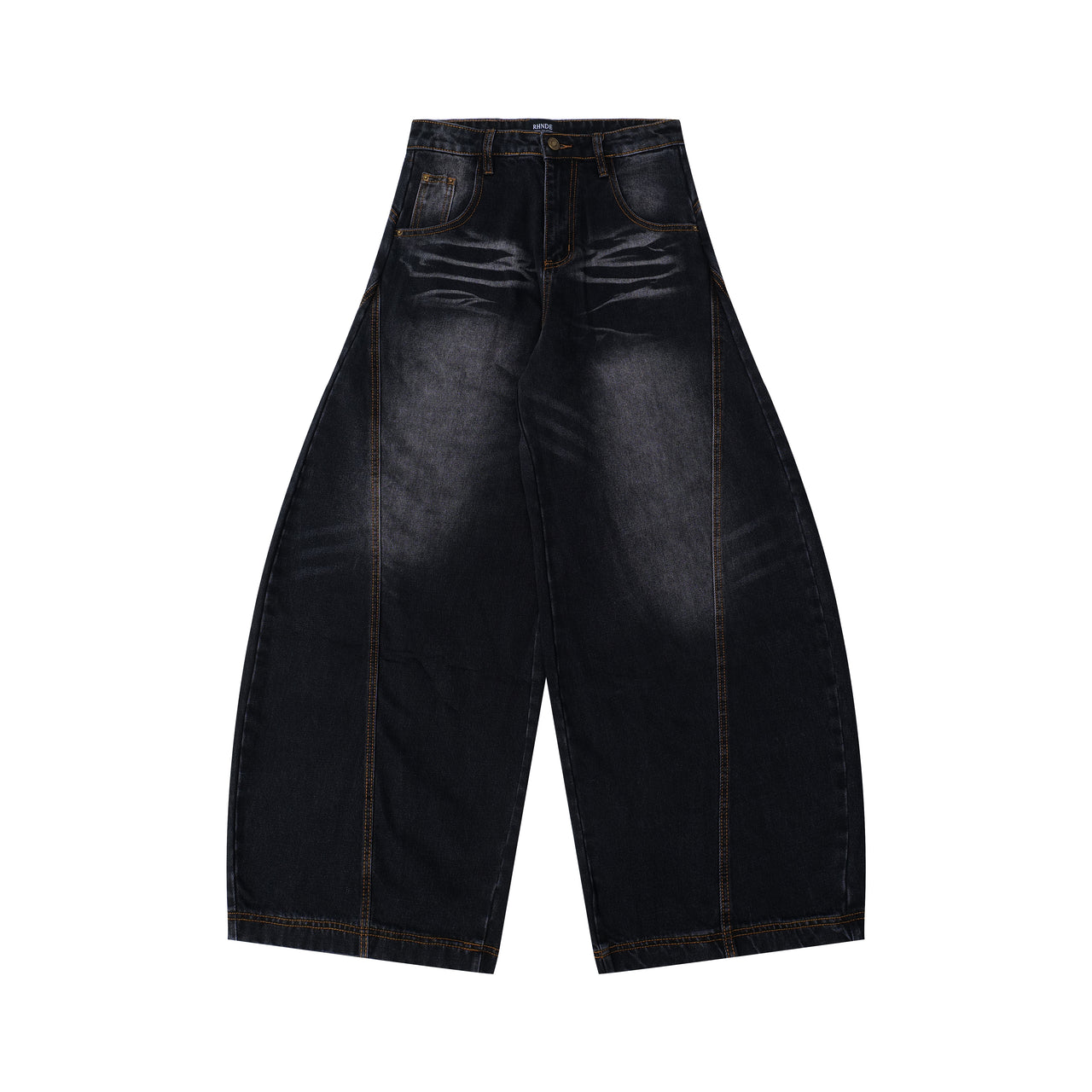 American Vintage Pleated Curved Blade Jeans