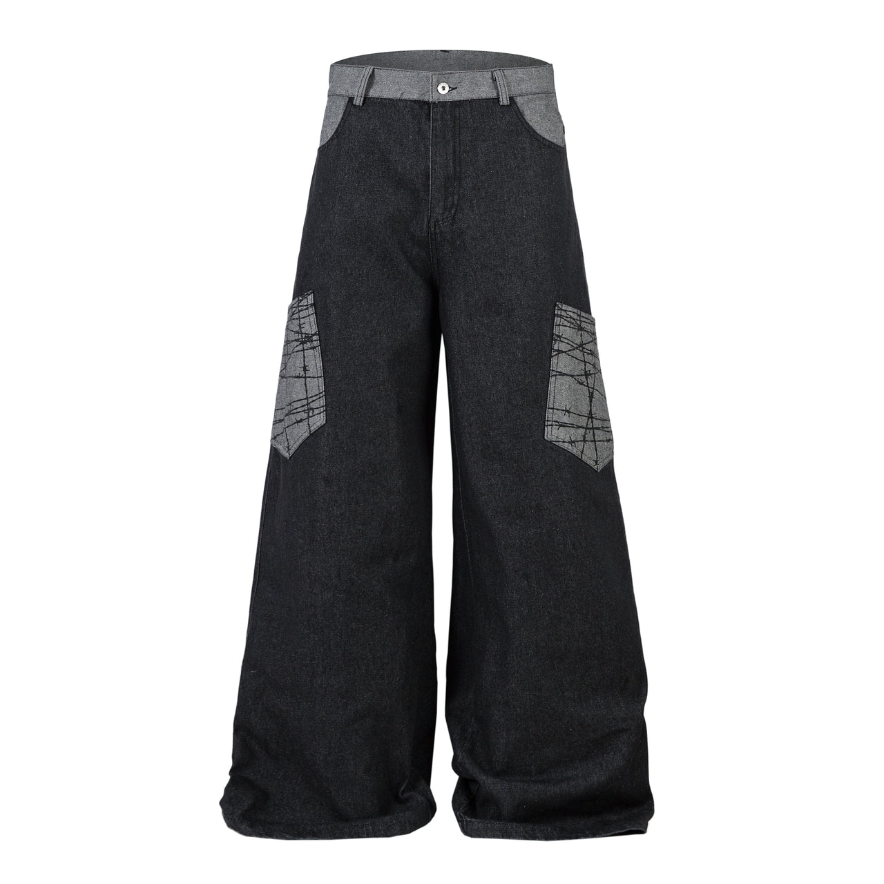 American Vintage Multi-Pocket Patchwork Jeans