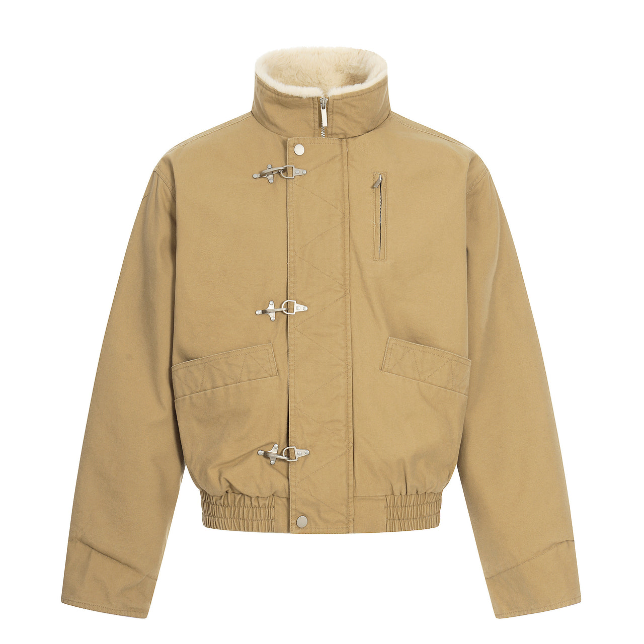 Omirad Toggle Sherpa Bomber Jacket