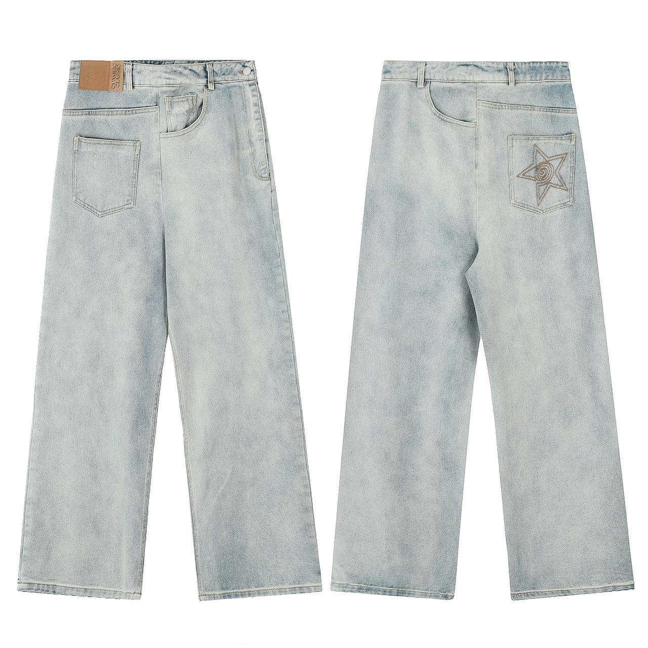 American Street Style Side Zip Jeans