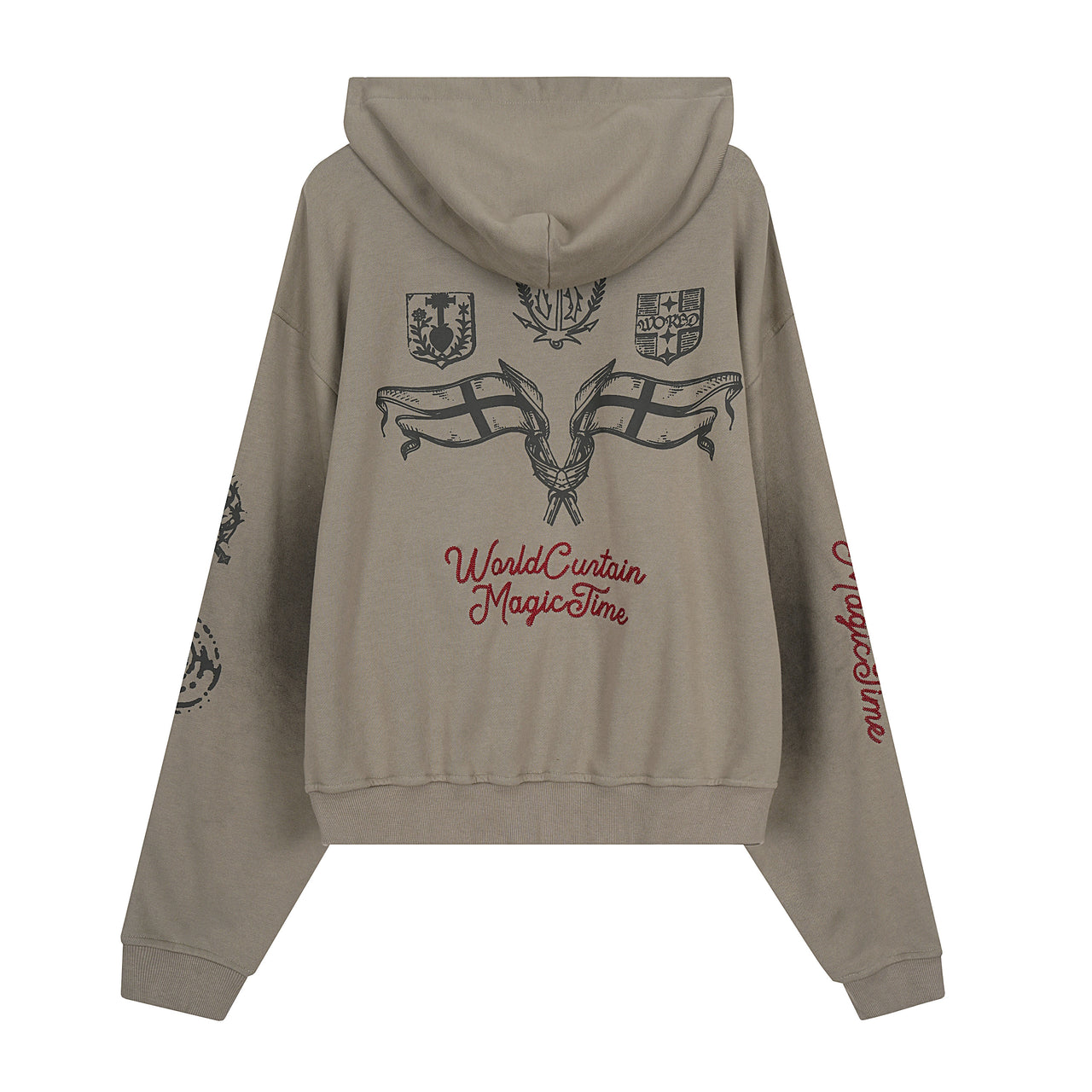 Omirad Graphic Zip-Up Hoodie