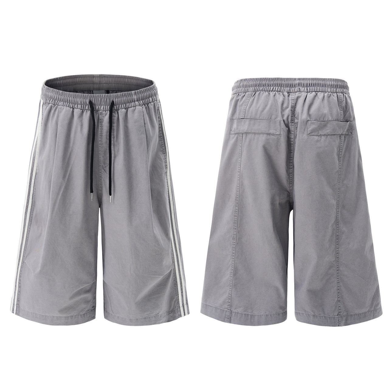 American Vintage Pleated Striped Shorts