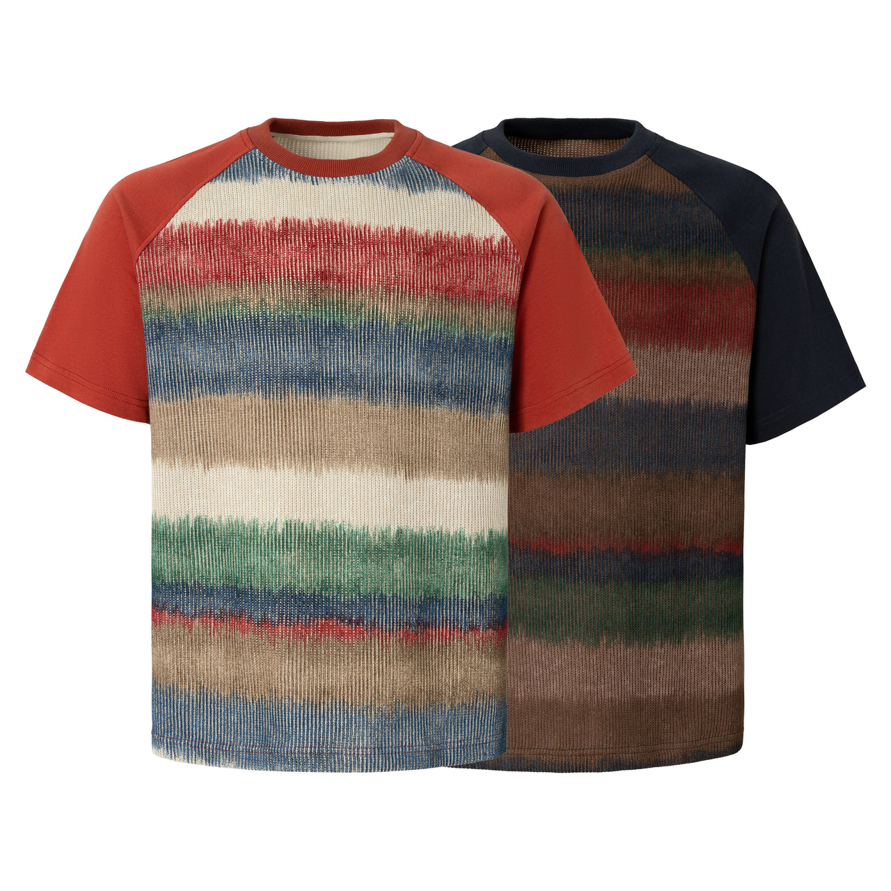 Omirad Gradient Stripe Raglan Tee