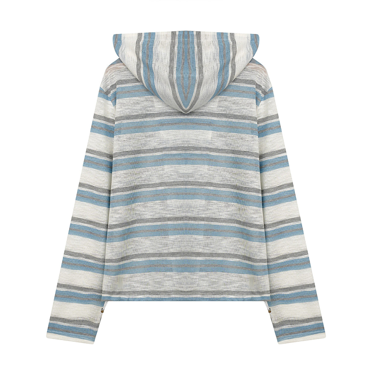 Omirad Striped Zip-Up Hoodie