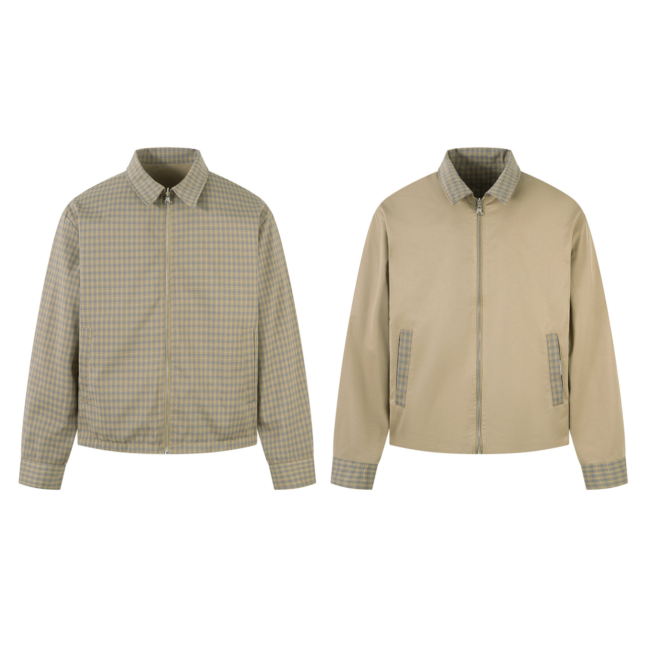 Omirad Reversible Check Panel Jacket