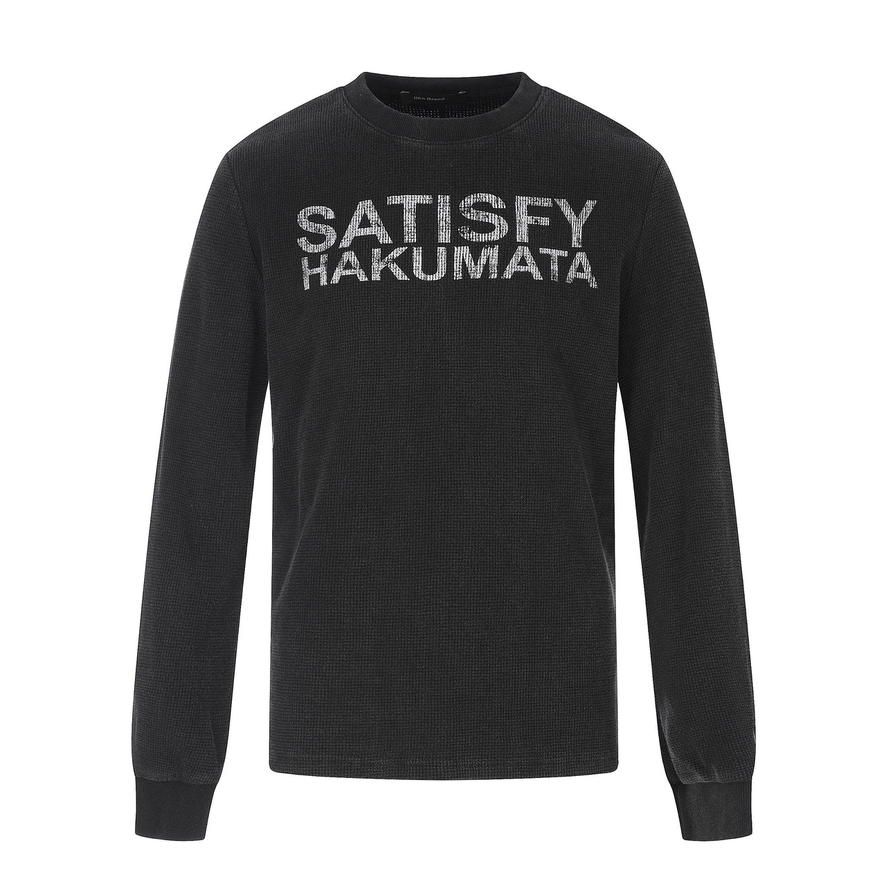 Omirad Waffle Knit Graphic Long Sleeve Tee