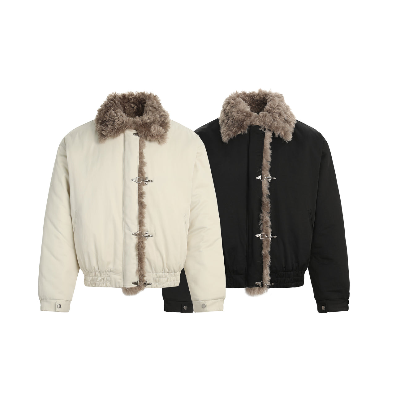 Omirad Faux-Fur Trim Bomber Jacket