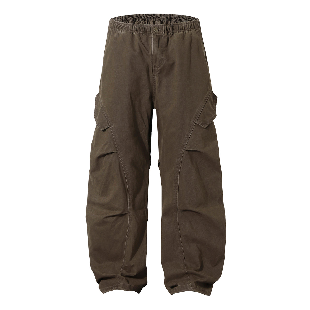 Omirad Curved-Pocket Baggy Cargo Pants