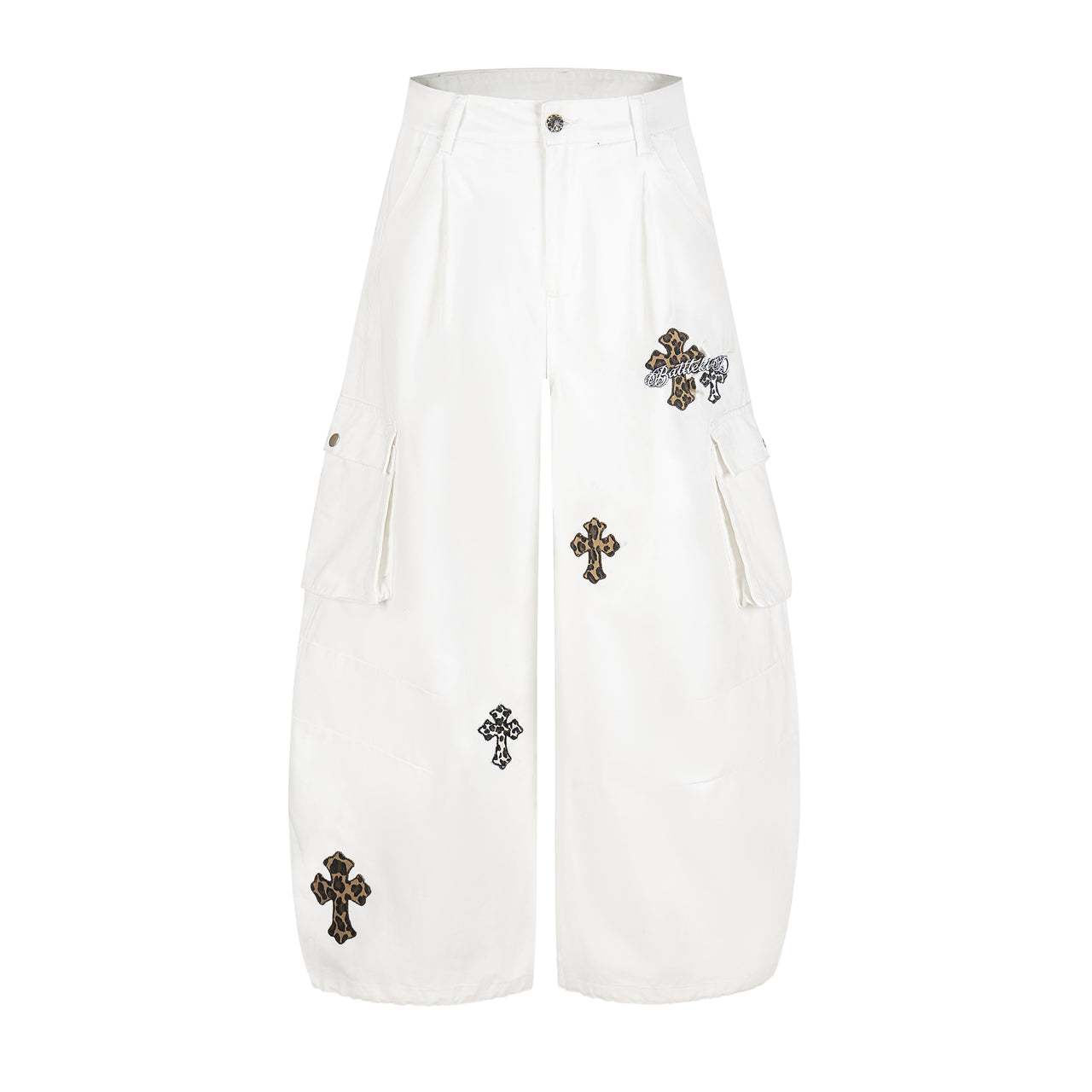 Omirad Cross Embroidered Cargo Pants