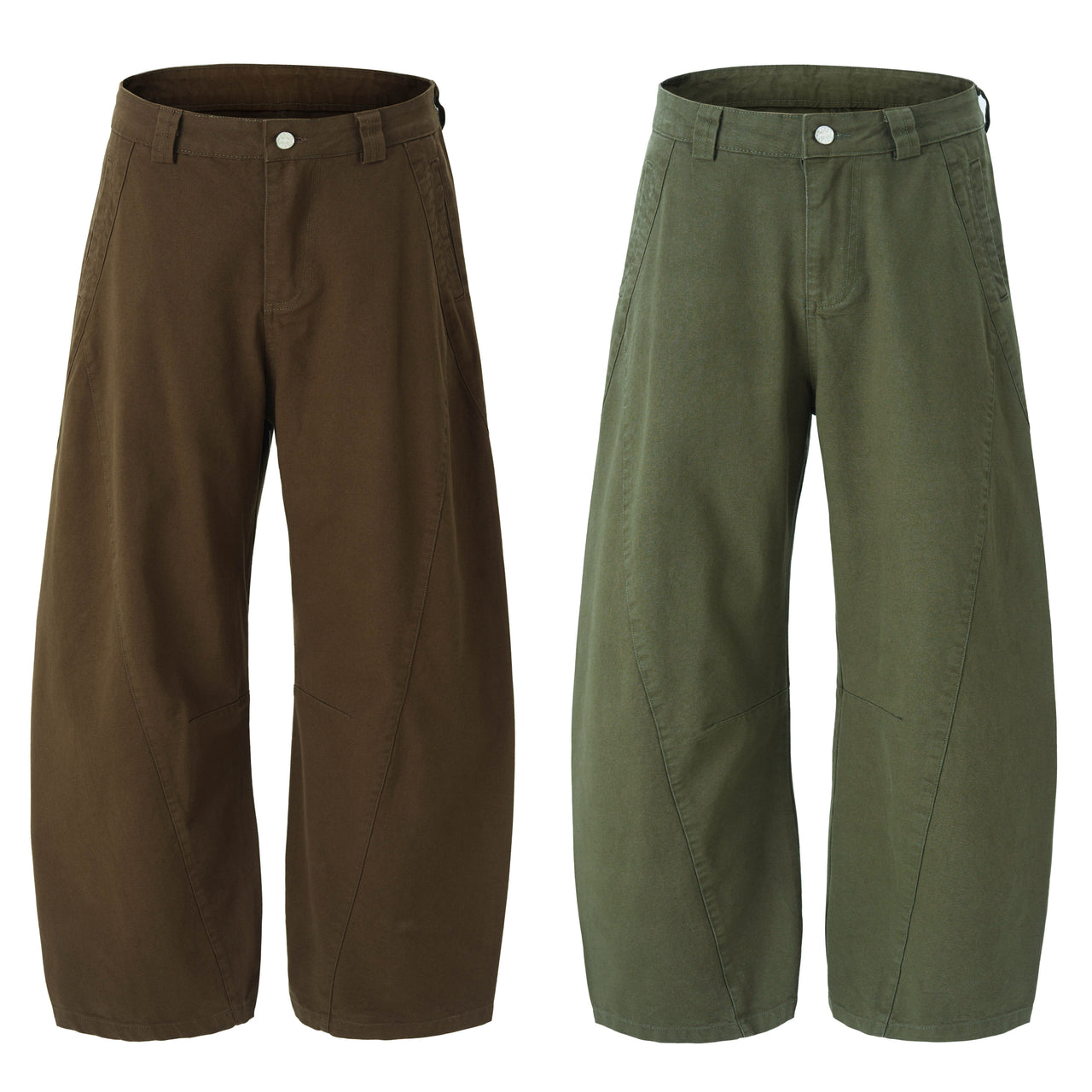 Omirad Solid Wide-Leg Utility Pants
