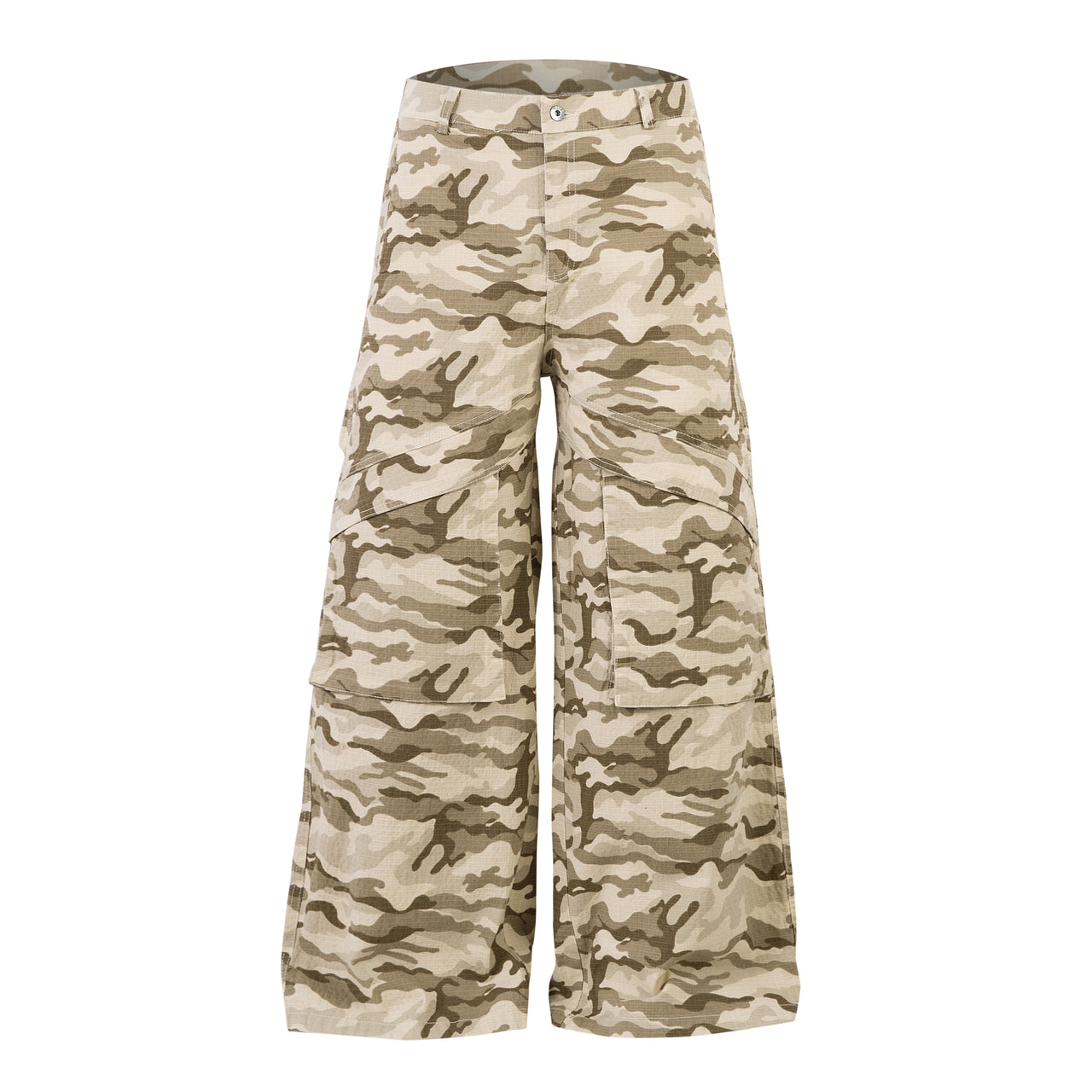 American Vintage Camouflage Wide-Leg Pants