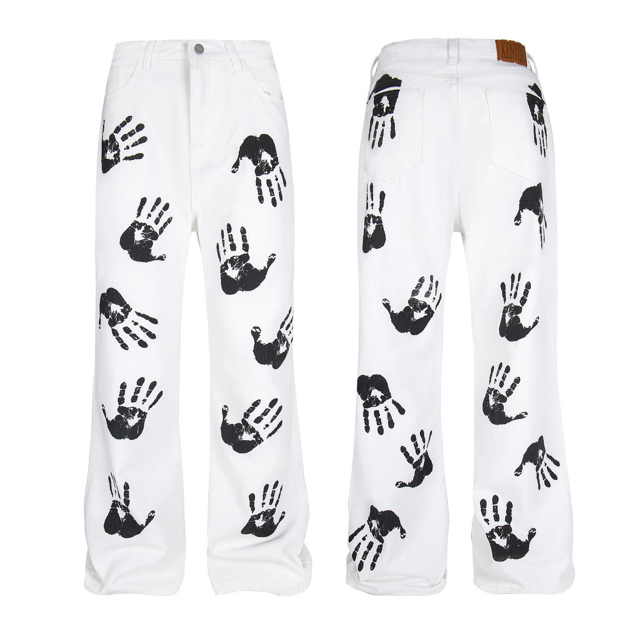 Omirad Handprint Denim Pants