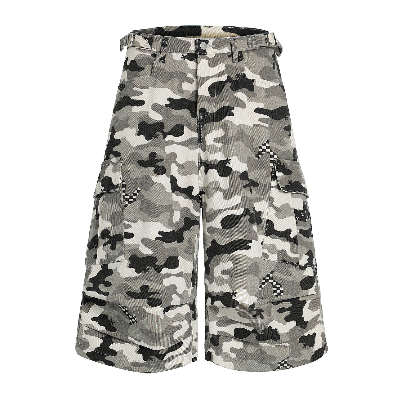 Vintage Camouflage Casual Shorts