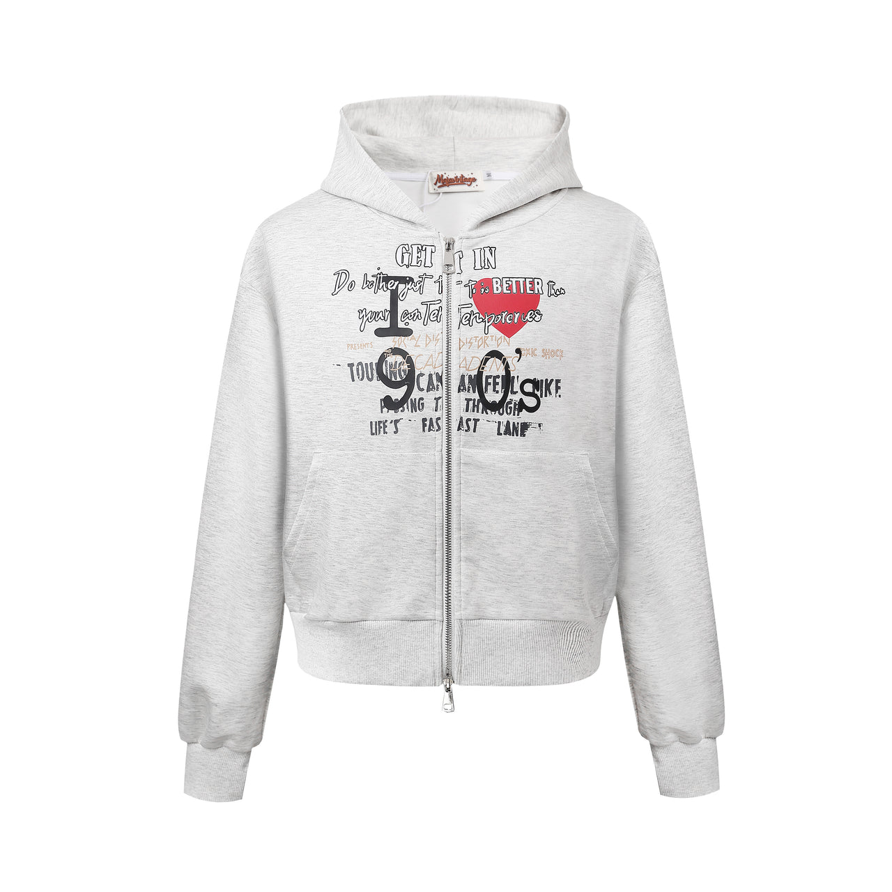 American Retro Letter Graphic Athletic Hoodie