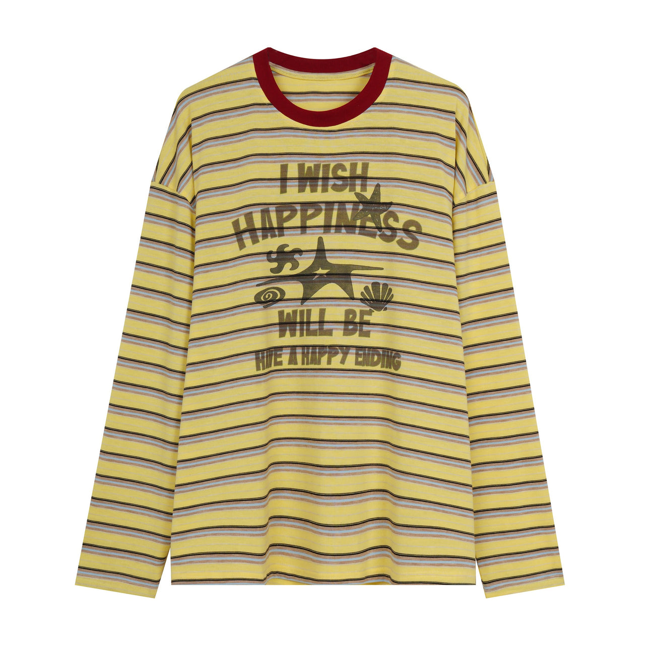 Omirad Happiness Striped Long Sleeve Tee
