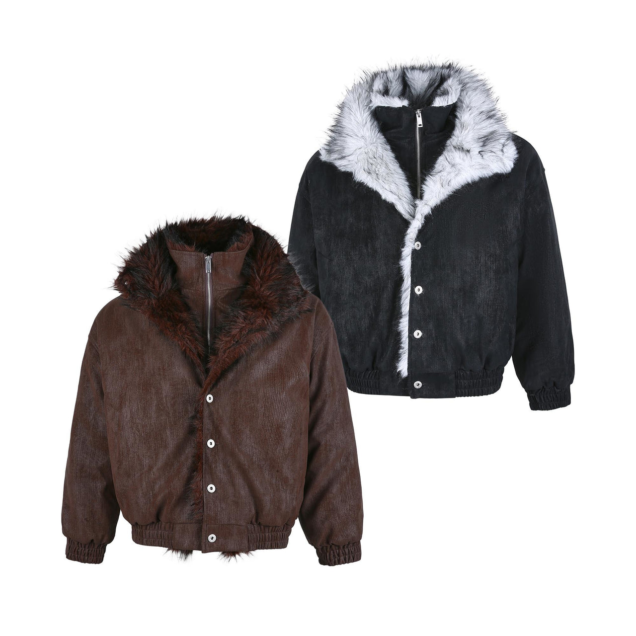 Omirad Fur-Lined Corduroy Jacket