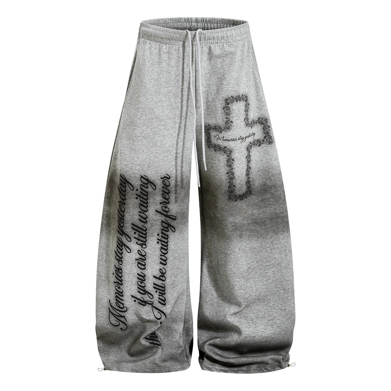 Omirad Cross Script Wide-Leg Sweatpants