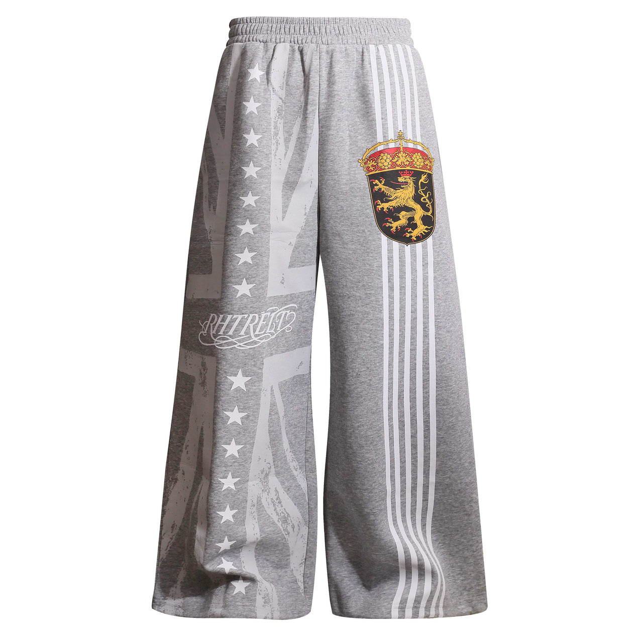 Omirad Crest Stripe Wide-Leg Sweatpants
