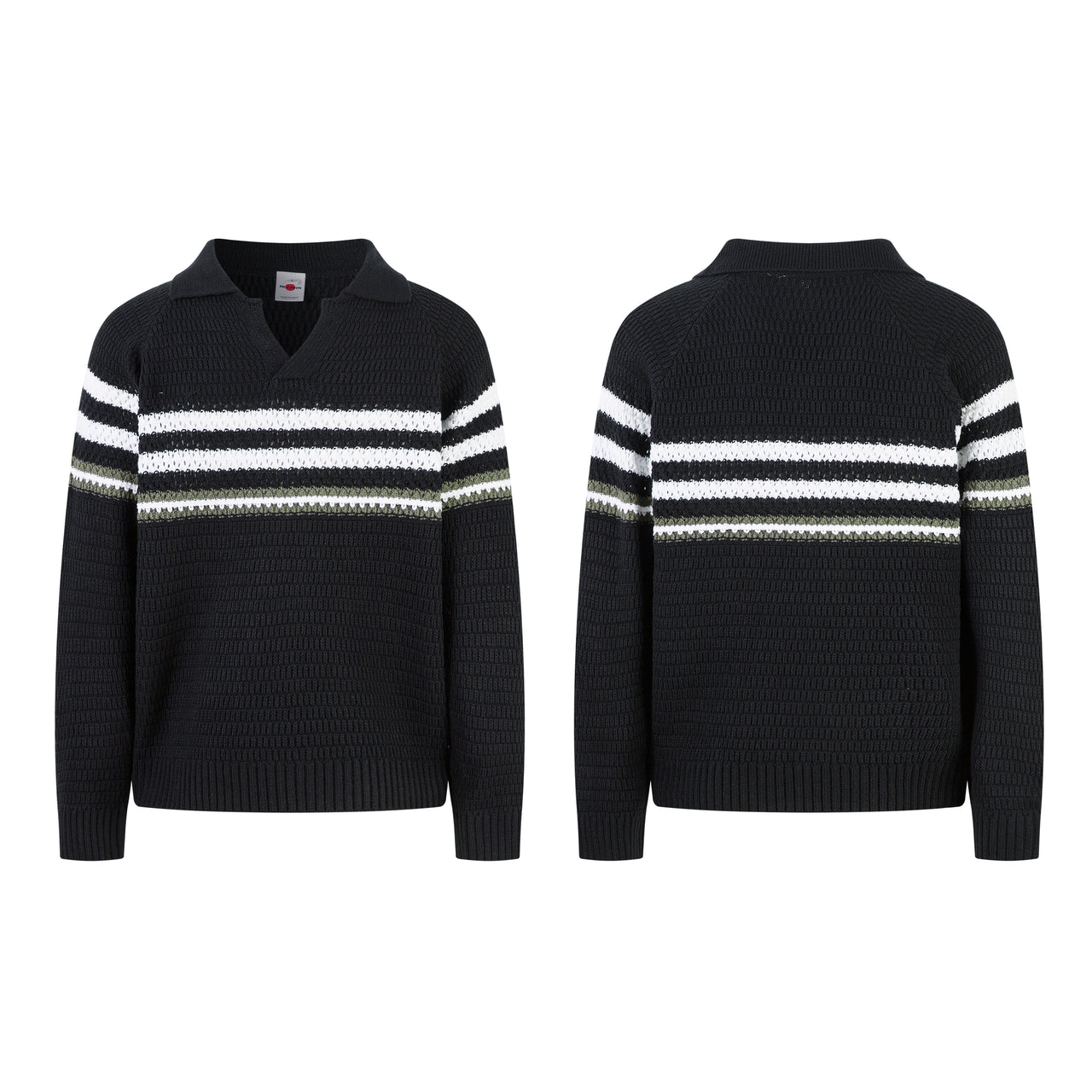 Vintage American Simple Striped Knit Sweater