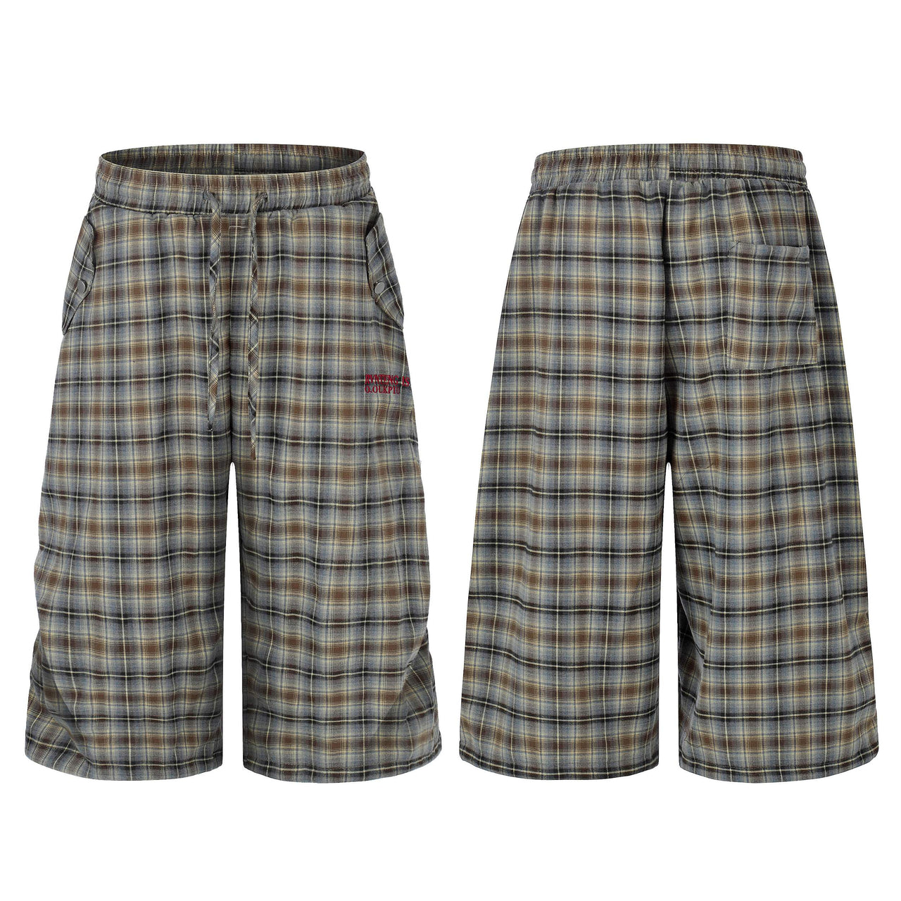Omirad Plaid Lounge Shorts