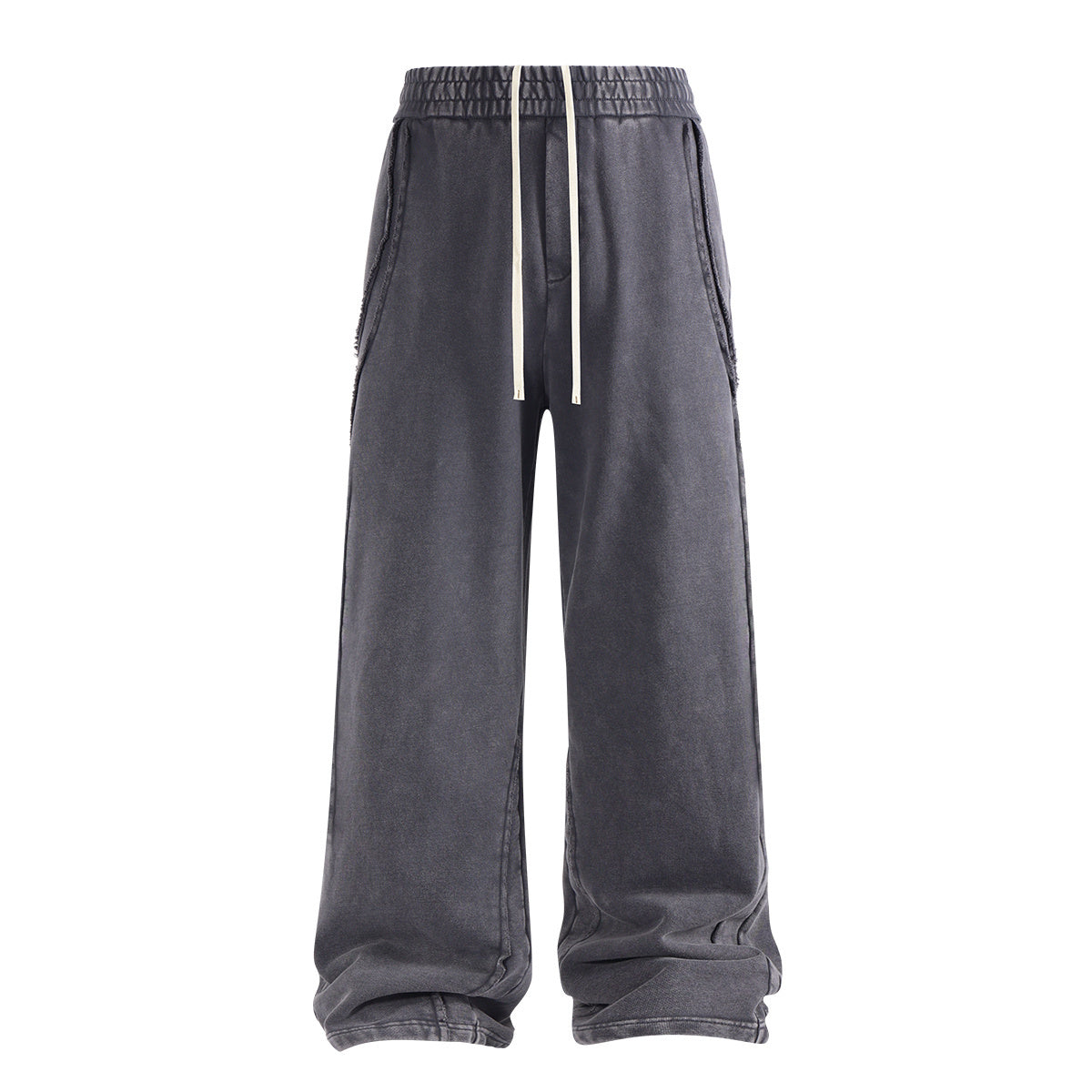 Vintage American Multi-Panel Raw-Edge Jeans