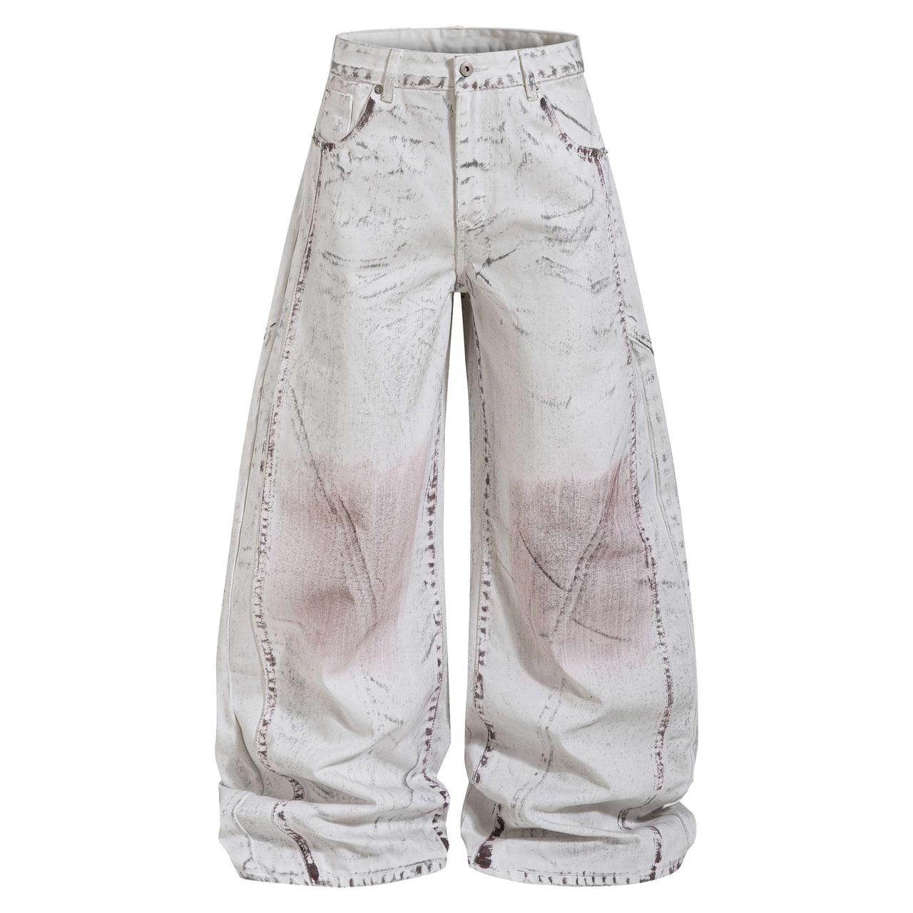Omirad Washed Panel Denim Pants
