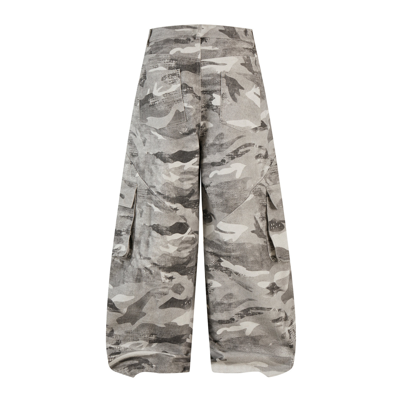 Omirad Camo Panelled Wide-Leg Pants