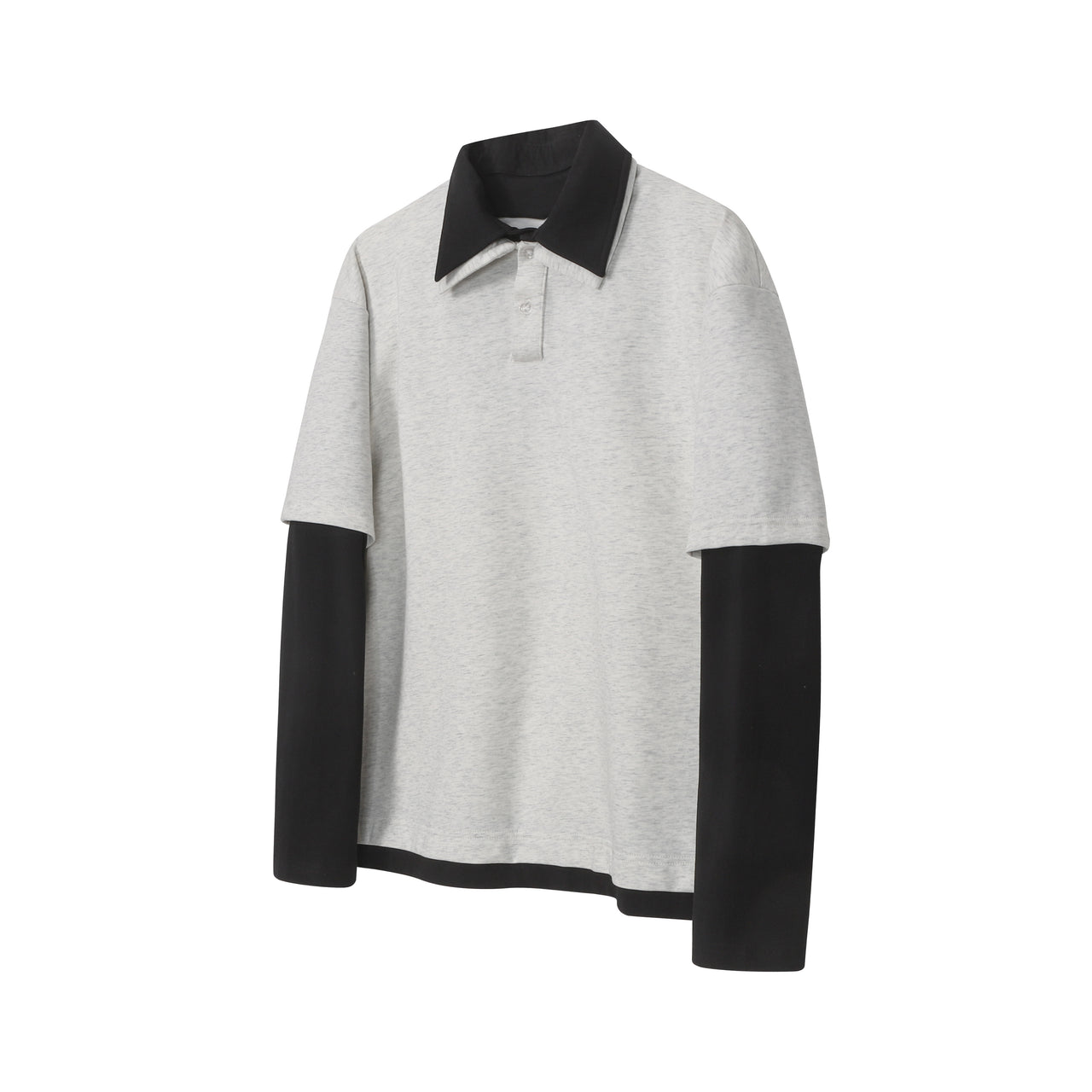Omirad Layered Polo Long Sleeve Tee