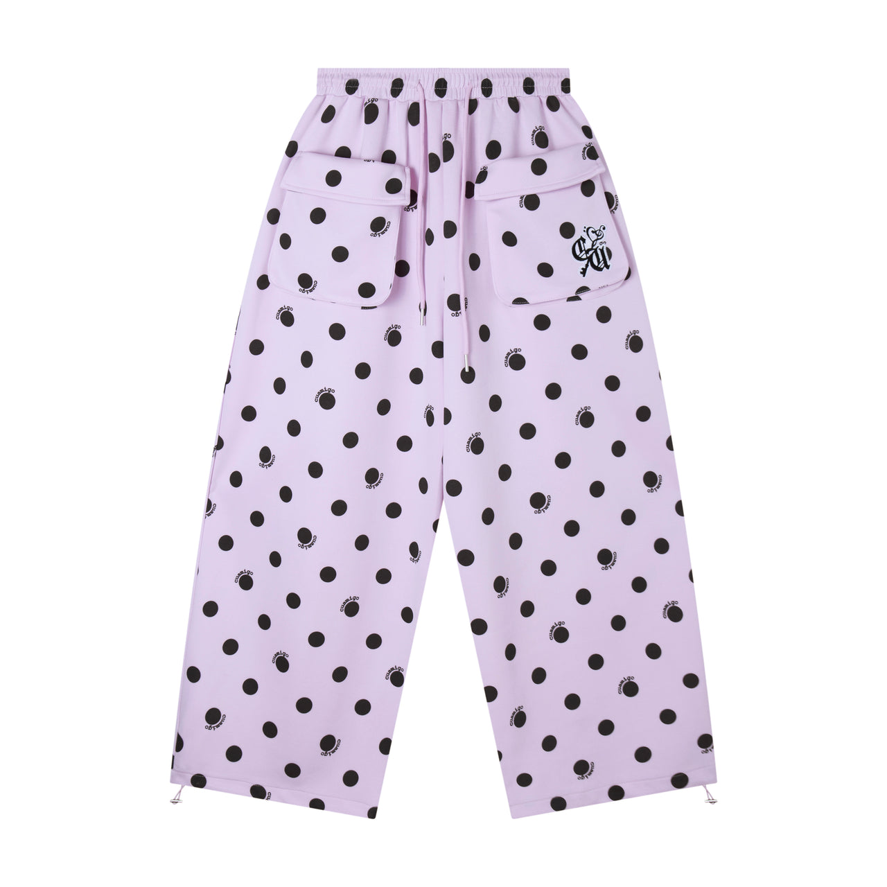 Omirad “Polka Cargo” Wide-Leg Pants