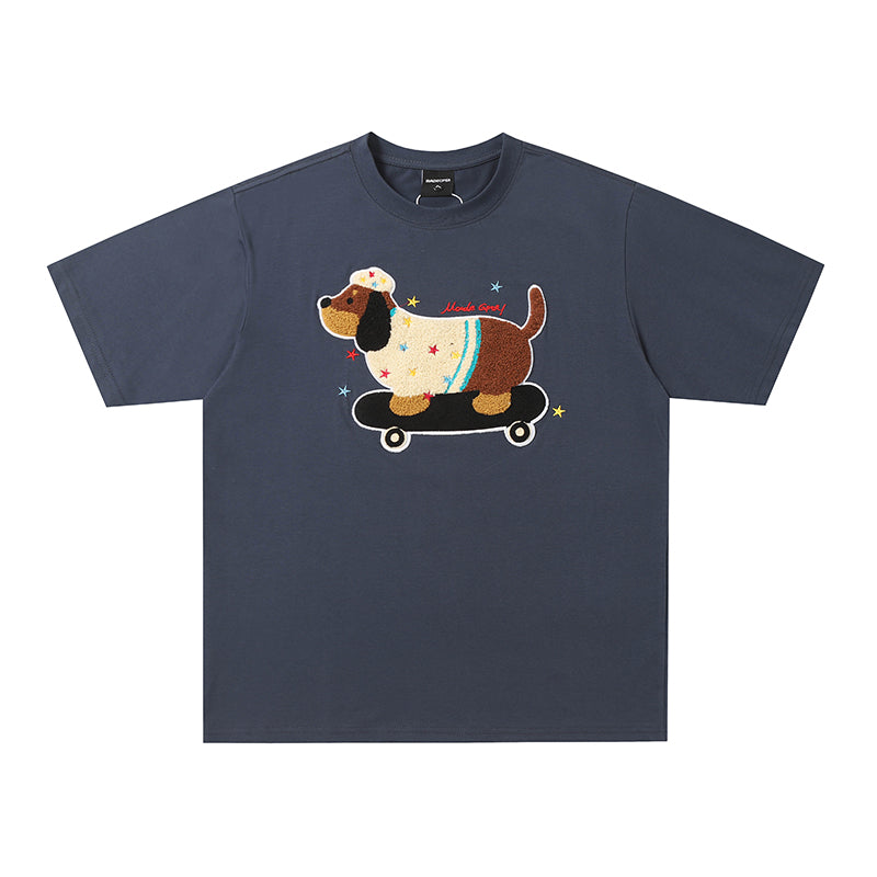 American Fun Cartoon Dachshund Tee