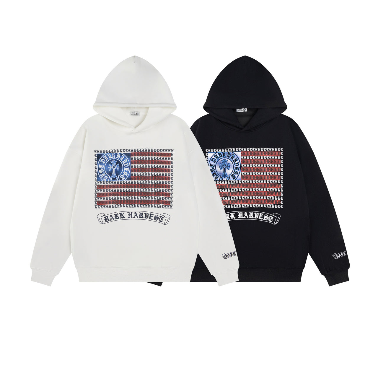 American Vintage Digital Print Hoodie