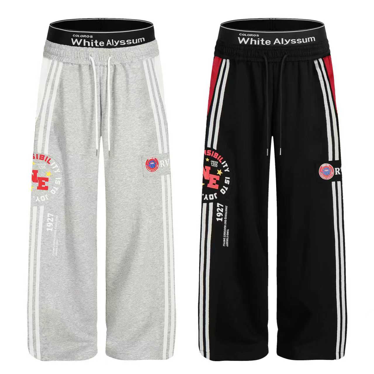 American High Street Double Waist Casual Pants