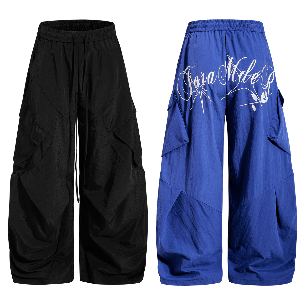 Omirad Utility Wide-Leg Cargo Pants