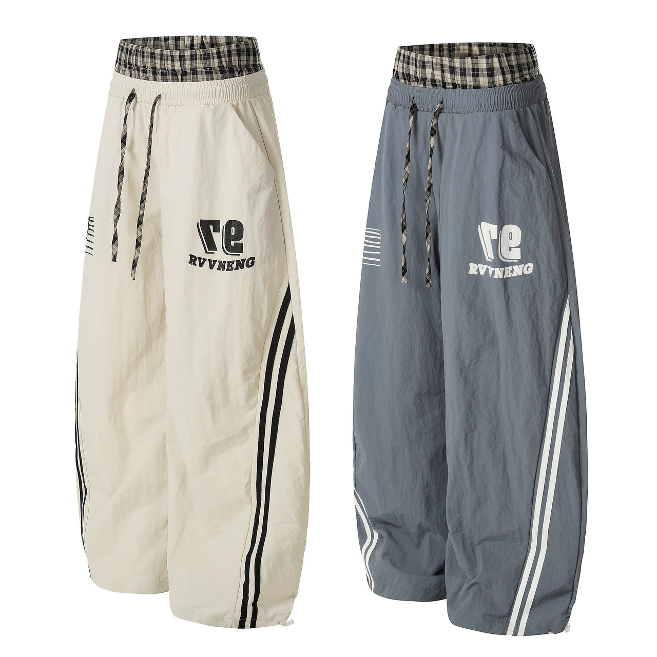 Omirad Athletic Stripe Wide-Leg Pants