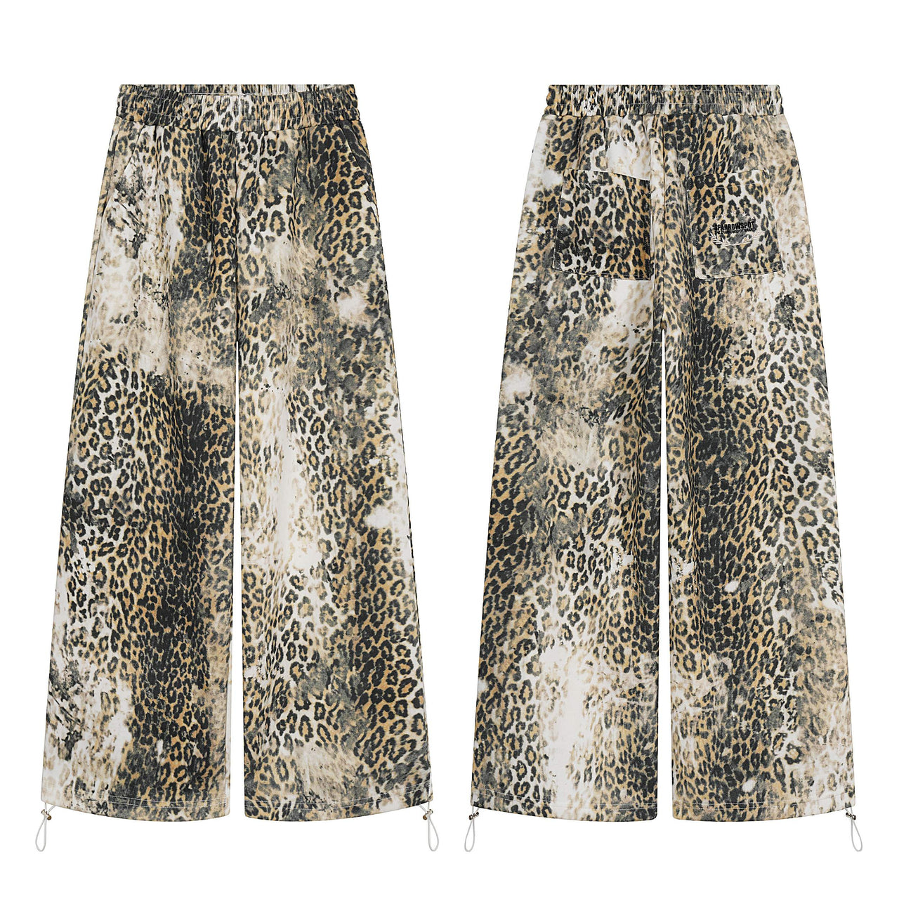 Omirad Leopard Print Wide-Leg Pants