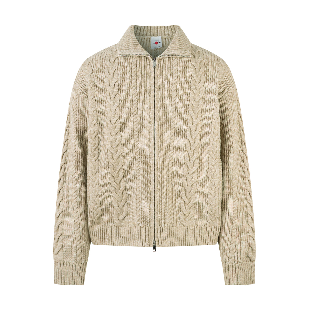 Vintage American Simple Cable Knit Sweater