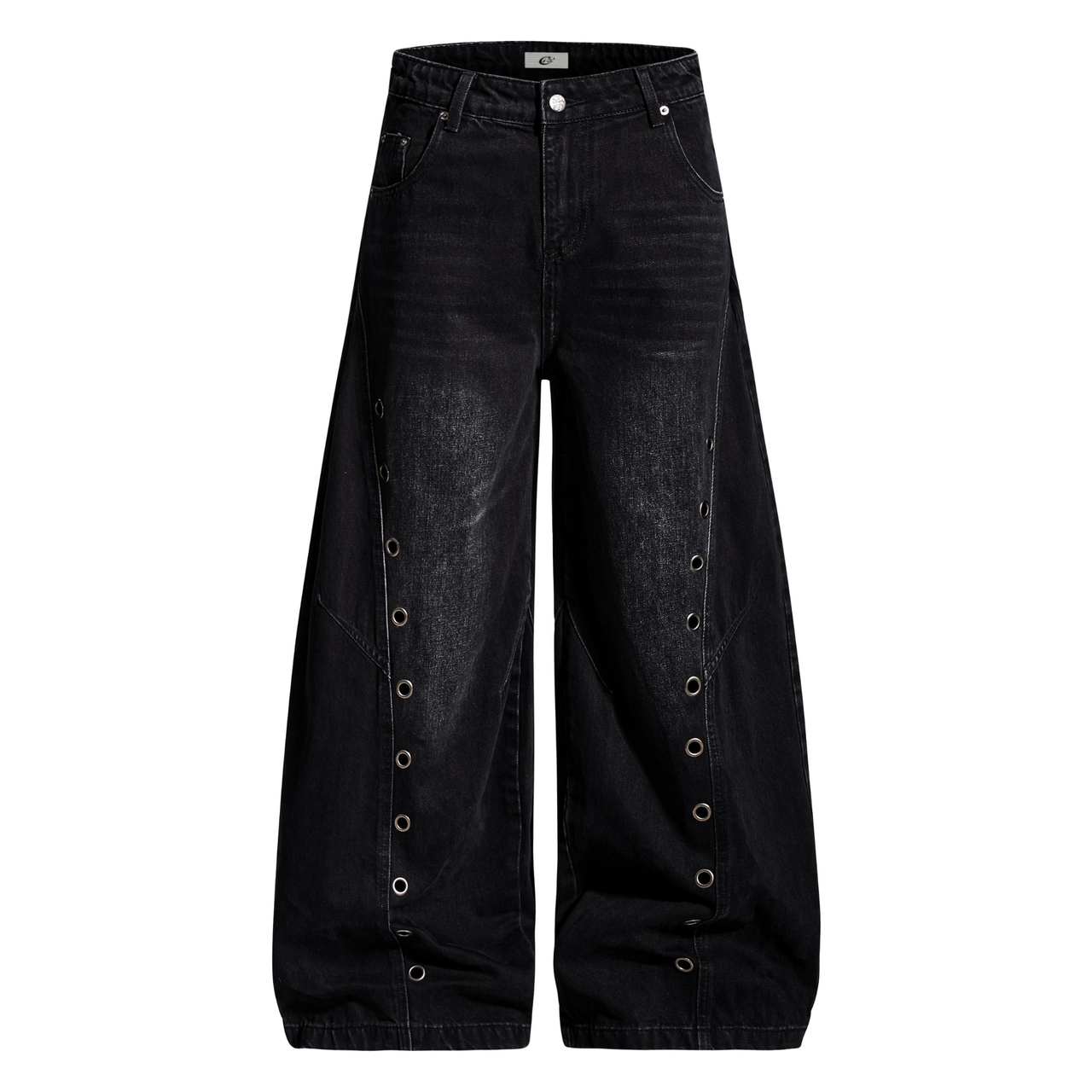 Omirad Eyelet Barrel Denim Pants