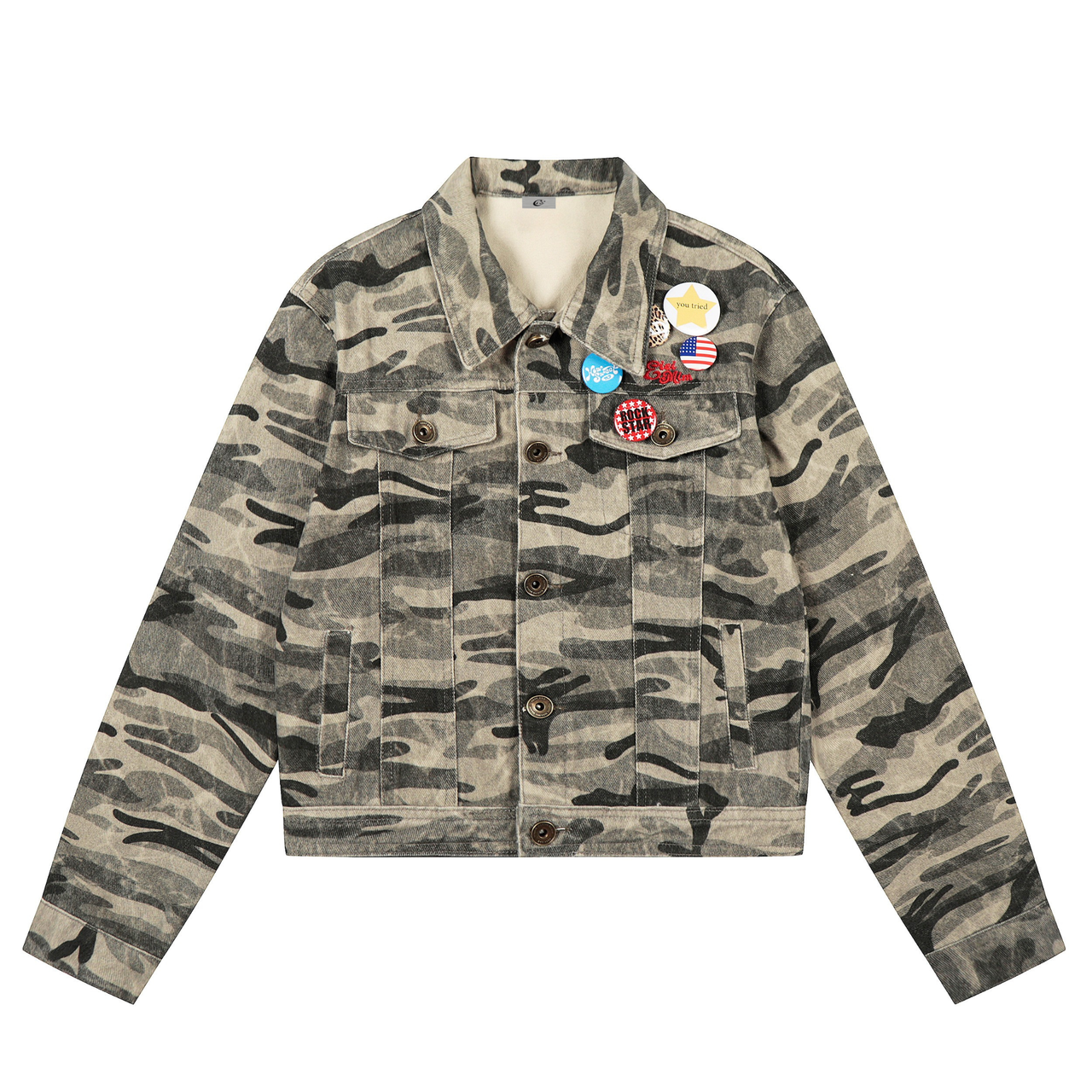 Omirad Camo Badge Denim Jacket