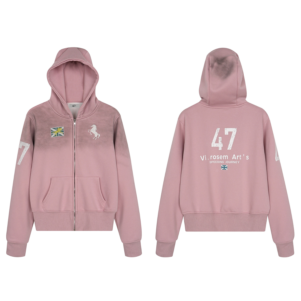 Omirad Vintage Racing Zip Hoodie
