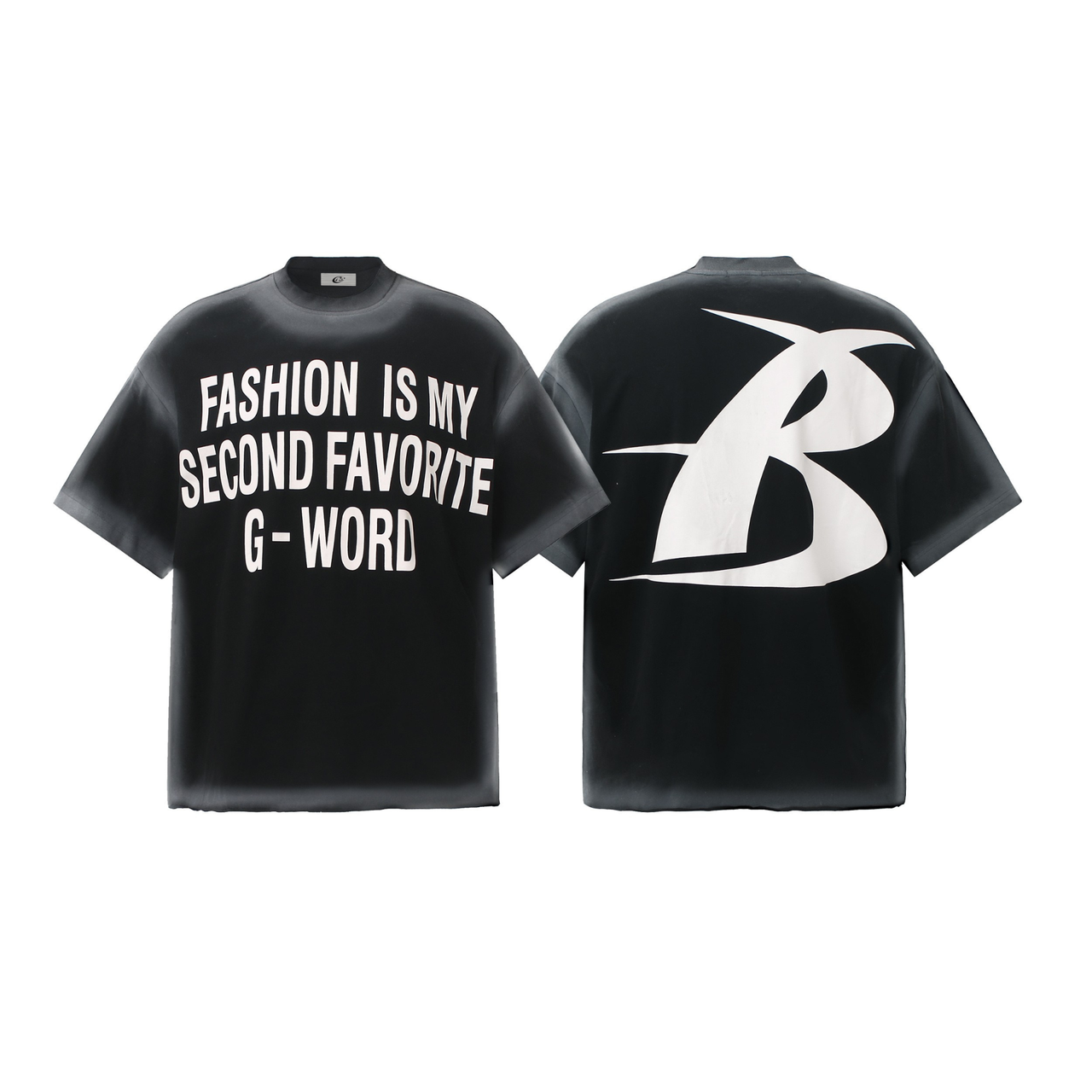 Omirad Bold Slogan Gradient Tee