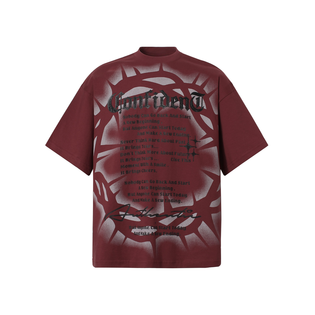 Omirad Gothic Airbrush Typography Tee
