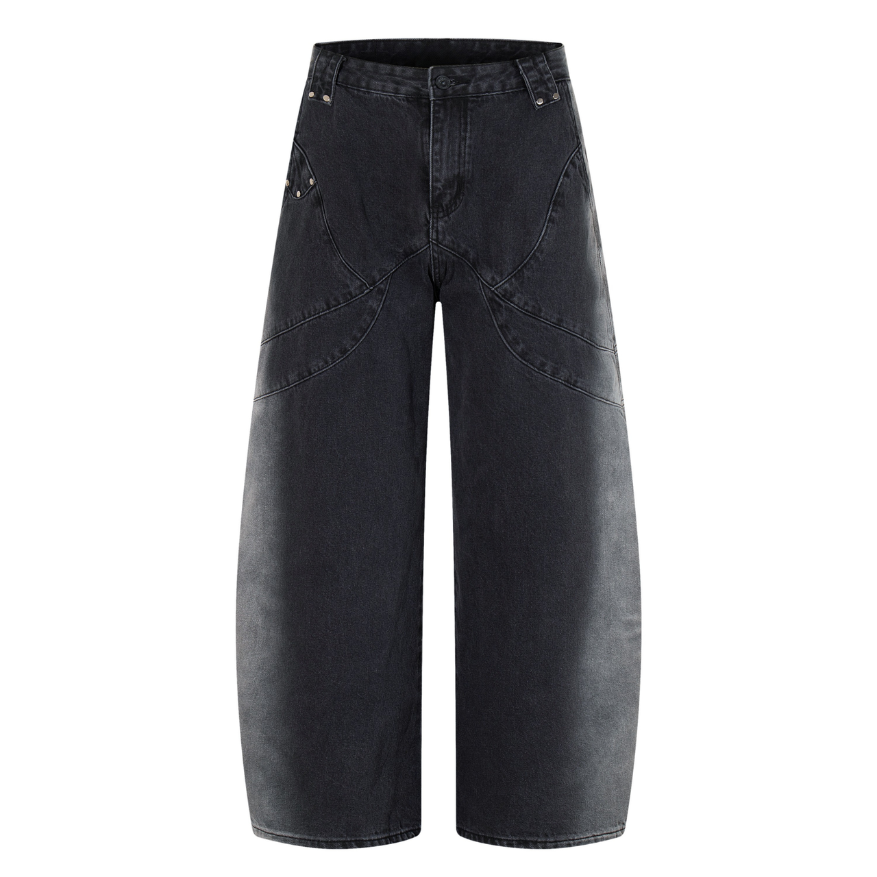 Omirad Arc-Stitch Wide-Leg Jeans