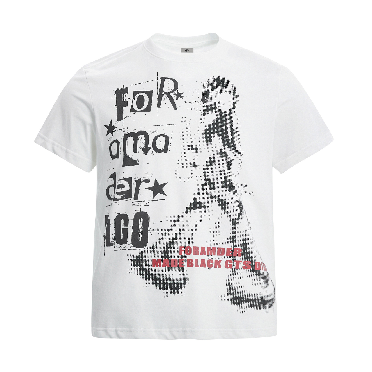 Omirad Distorted Print Graphic Tee