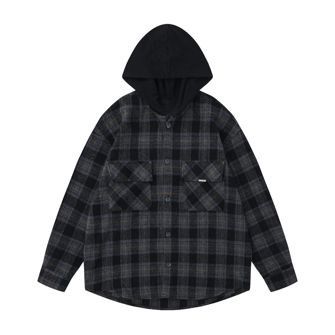 Omirad Hooded Flannel Overshirt