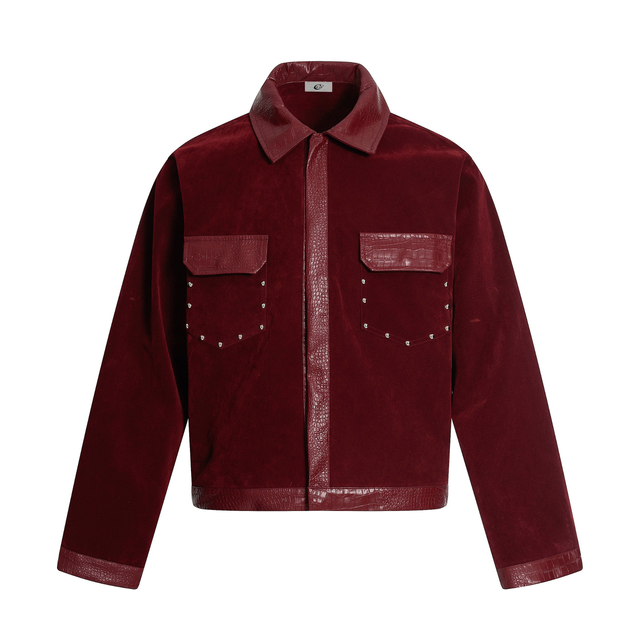 Omirad Croc-Trim Velvet Jacket