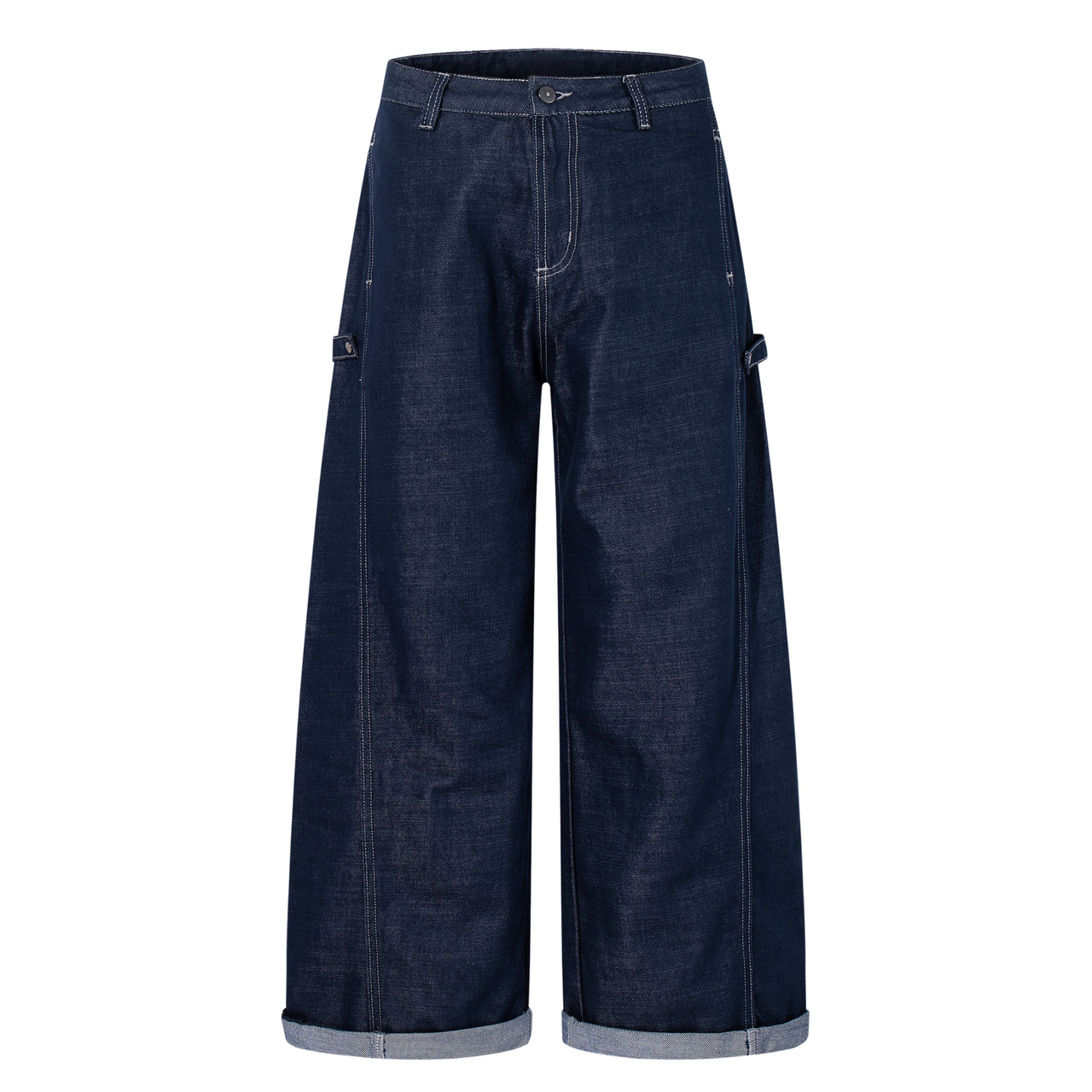 Omirad Utility Cuffed Wide-Leg Denim